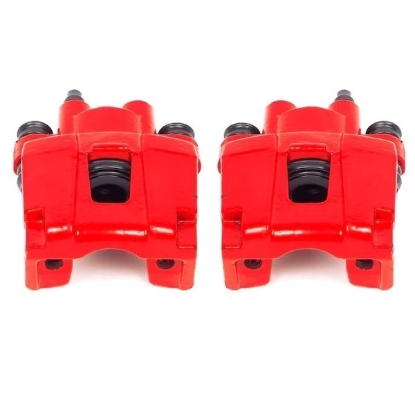 RED POWDER COATED PERFORMANCE CALIPERS, Powerstop, Mfr#: S4754