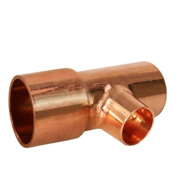 Copper Reducing Tee Fitting with Solder Cups 1-1/2''x1-1/4''x3/4'', Everflow, Mfr#: CCRT1514
