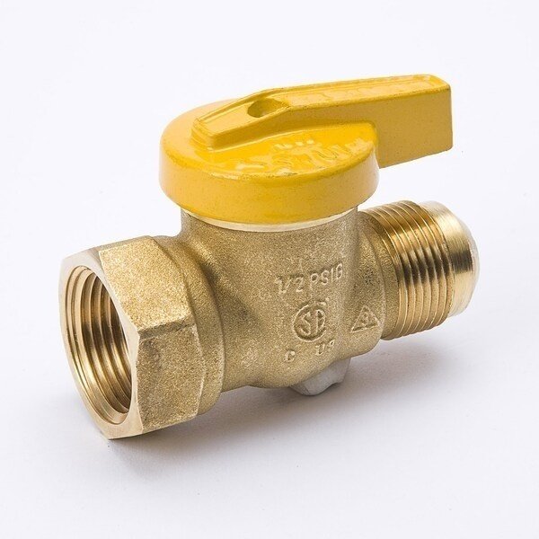Gas Straight Flare x Fip, 1/2 x 3/4