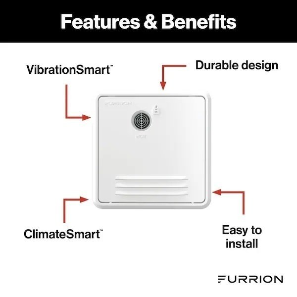 For Replacing Suburban 4 6 Gallon Water Heater Doors White Steel 1618 Length x 161, Furrion, Mfr#: FWH09EA-PS-AM