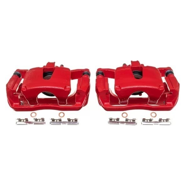 RED POWDER COATED PERFORMANCE CALIPERS, Powerstop, Mfr#: S5396