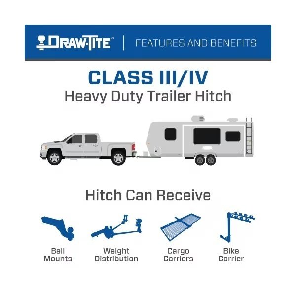 17-C CRV(EXCEPT HYBRID) CLS III SQUARE TUBE RECEIVER HITCH, Draw-Tite, Mfr#: 76342