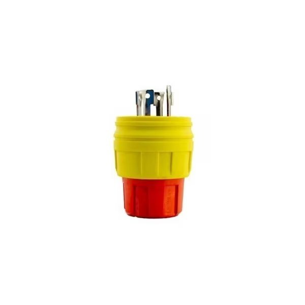 WT LckPlg, ;30 A;Yellow, Elastmr, 4Blds, Ericson, Mfr#: 2526-PW6P-AM