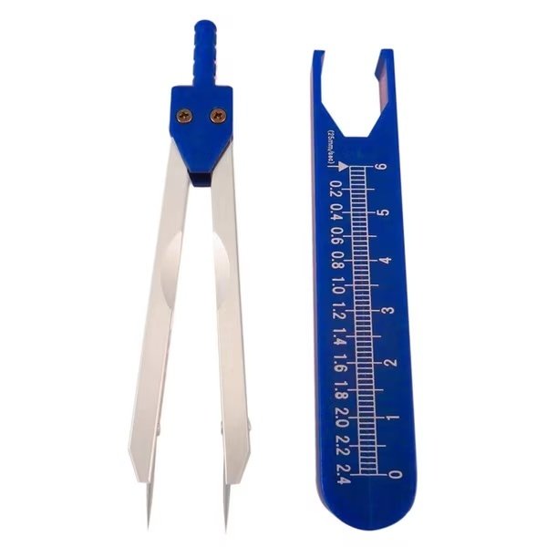 Blue EKG Caliper with Cover Ruler, A2Z Scilab, Mfr#: A2Z-ZR675