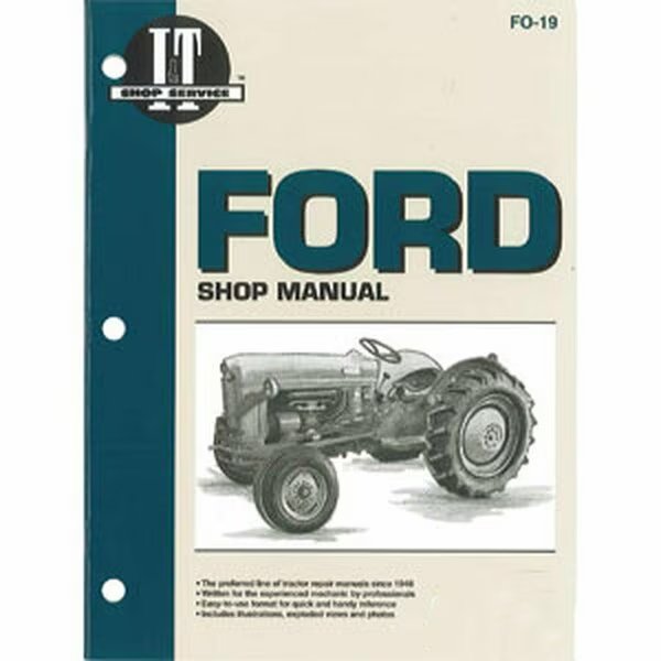 IT NEW Shop Manual Fits Ford NAA (JUBILEE), Aftermarket, Mfr#: FO19
