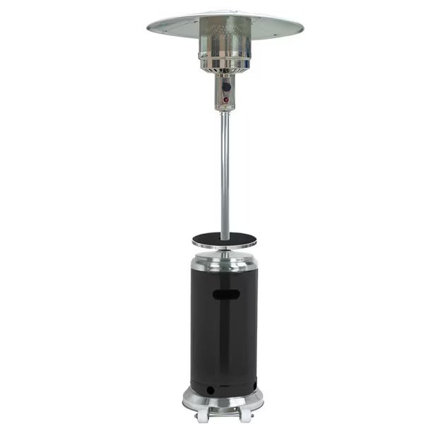 Outdoor Two-Toned Patio Heater in Stainless Steel and Black, Hiland, Mfr#: HLDS01-SSBLT
