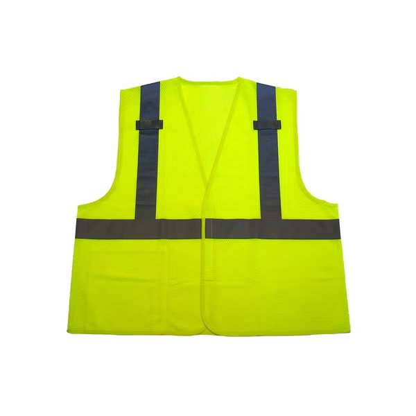 Economy Hi-Vis ANSI/ISEA Type R Class 2 Mesh Vest w/2" Reflective Tape & 2 Pockets, 3XL, Azusa Safety, Mfr#: SVGZ2