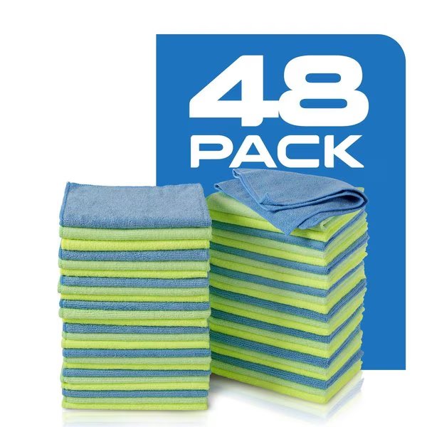 Microfiber Cleaning Cloths 48-PK, Zwipes, Mfr#: 948