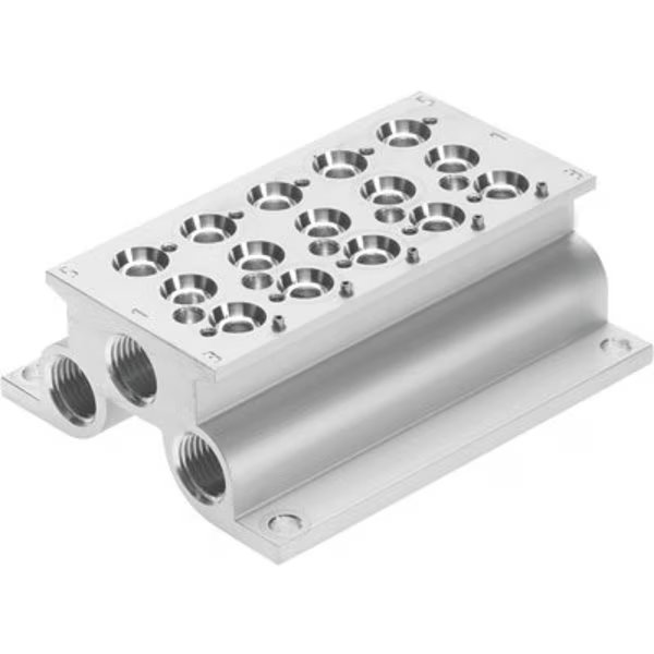 Manifold Block CPE10-PRS-1/4-5-NPT, Festo, Mfr#: CPE10-PRS-1/4-5-NPT