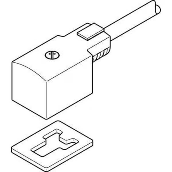 Plug Socket With Cable KMV-1-24-10-LED, Festo, Mfr#: KMV-1-24-10-LED