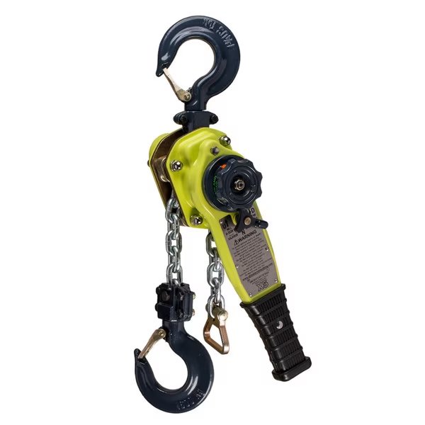 X5L Lever Hoist 3-1/2 US Ton x 10'lift w/Shipyard Hooks, All Material Handling, Mfr#: X5L07056-10S
