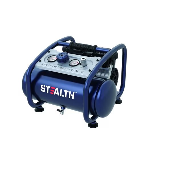 3 Gal, 1HP, Quiet, Oil Free, Hotdog, Air Compressor. 150 psi, 120 V, Aven, Mfr#: SAQ-1301