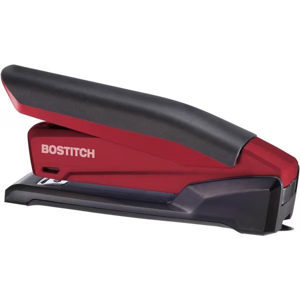 InPower™ Spring-Powered Desktop Stapler, 20-Sheet, Red, Bostitch, Mfr#: 1124