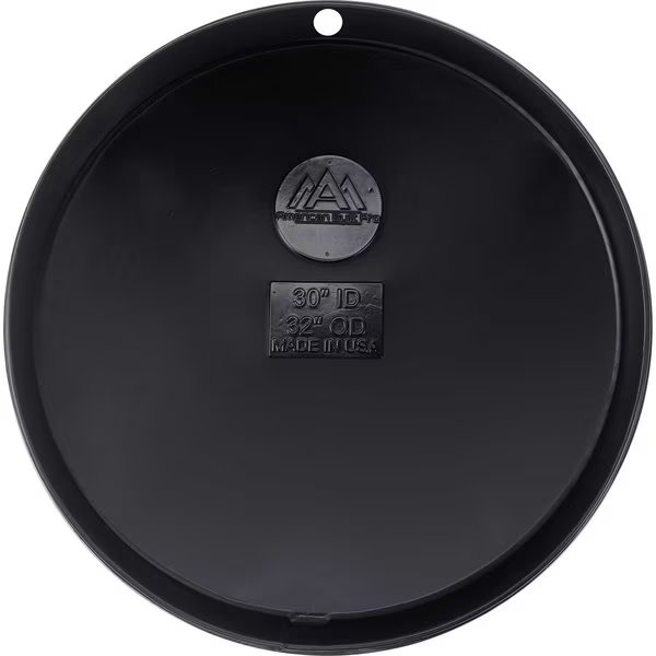 Water Heater Pan, 30 in ID, PreDrilled Durable HDPE Plastic w Drain Hose Adapter, American Built Pro, Mfr#: WHP30-1D