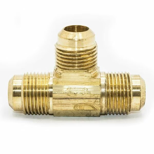 #44 1/4 Inch Brass Flare Tee, Thrifco Plumbing, Mfr#: 6944003