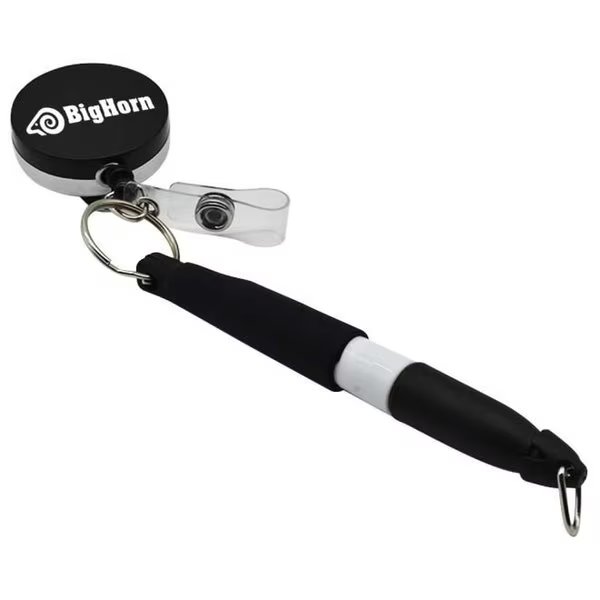 Heavy Duty Retractable Pull Pen & Pencil Holder with Pen, Big Horn, Mfr#: 19884