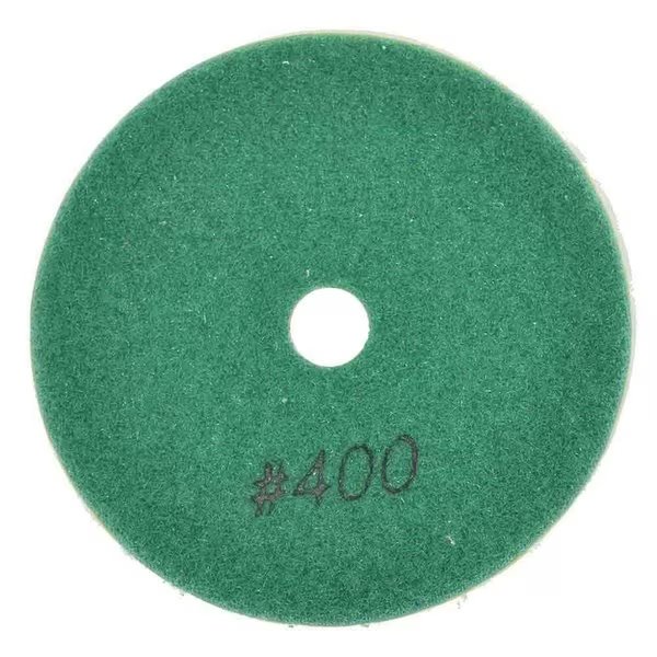 4 Inch Diamond Wet Polishing Pad, 3mm Thick 400 Grit, Specialty Diamond, Mfr#: BRTW4400