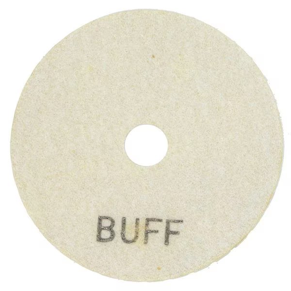 4 Inch White Buffing Polishing Pad, Specialty Diamond, Mfr#: E4WBUFF