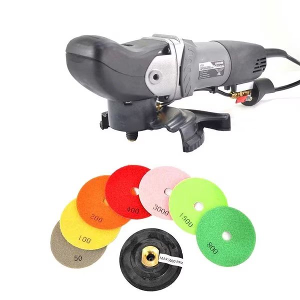 VS5 Variable Speed Wet Grinder Polisher, 8 pc 5 Inch Diamond Polishing Pad Set, Hardin, Mfr#: GHWV5POLSET