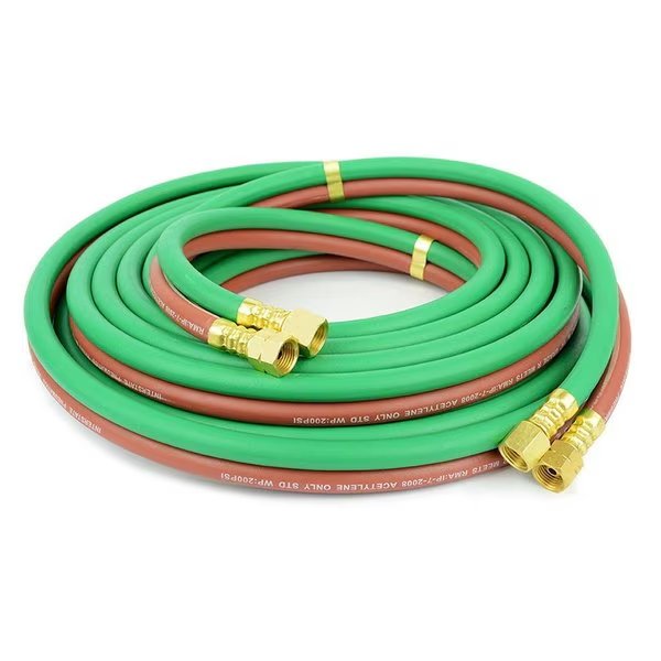1/4 in. x 100 Ft. Grade R, Twin Gas Welding Hose 200 PSI W.P, Interstate Pneumatics, Mfr#: HW44-100