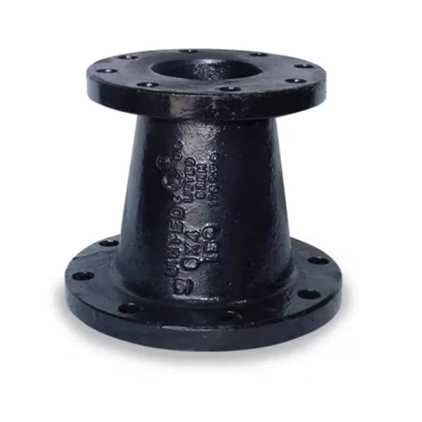 Flanged Conc Reducer, Duc Iron, 150lb, 5X4
