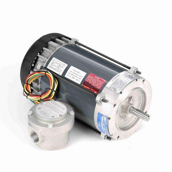 Explosion Proof Motor, 1 HP, 1 phase, 1800 RPM, 115/208-230 V, 56C Frame, EPFC, Marathon, Mfr#: G870