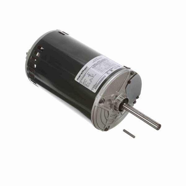 Motor 1 Hp Condenser Fans Hvac/R Motor, 1 Phase, 1200 Rpm, 200-230/460 V, 56Z Frame, Open, Marathon, Mfr#: P190