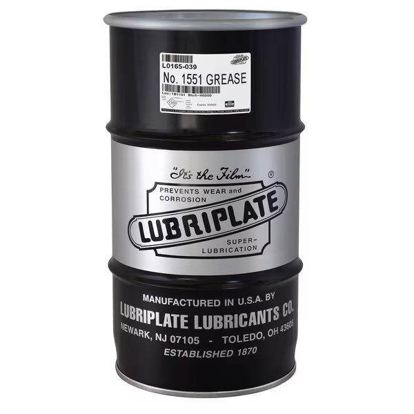 1551, Quarter Drum, Lithium Complex, Heavy Duty, Nlgi No. 1 For Medium To High Speed Bearings, Lubriplate, Mfr#: L0165-039