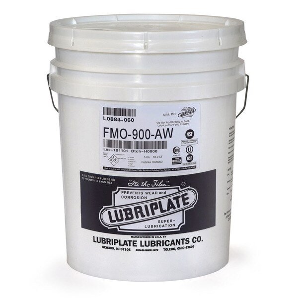 H-1/Food Grade Usp Mineral Oil Fluid For Gear Boxes/Recirc Systems, Lubriplate, Mfr#: L0884-060