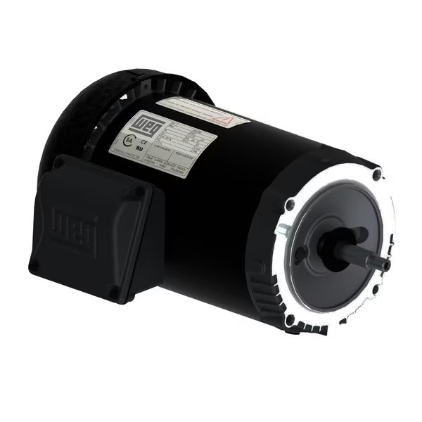 WEG - 00236ET3E56CFL-S, 2 HP, 3600 RPM, TEFC, 56C FRAME, 230/460 VOLTS, Weg, Mfr#: 00236ET3E56CFL-S