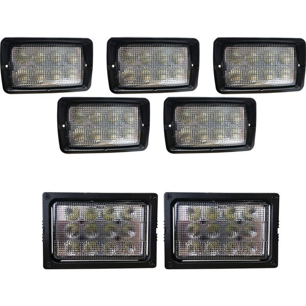 12V Upper Cab LED Light Kit For MacDon M105 Flood/Spot Combo Off-Road Light, Tiger Lights, Mfr#: MacDonKit-1
