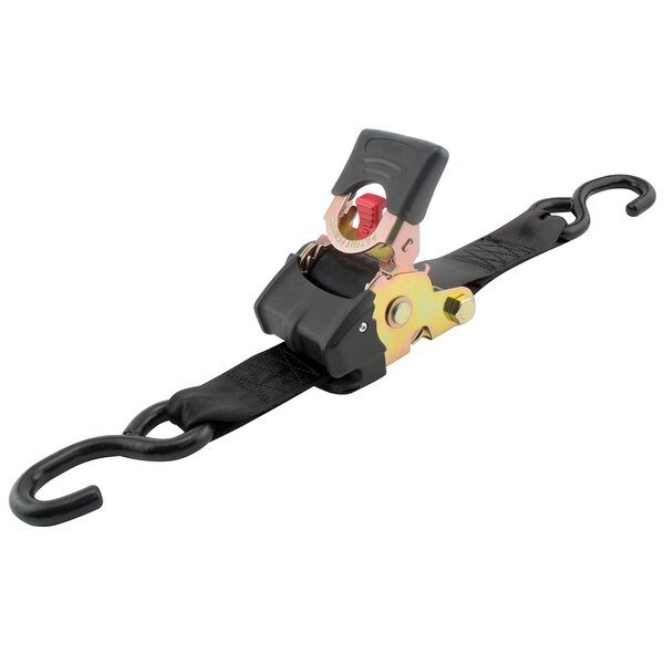 2"X10Ft 3300 lb Re-Tractable Ratchet Tie Downs Black, Erickson, Mfr#: 34416