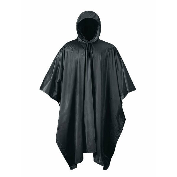 RPS TRAVEL/EMERGENCY RAIN PONCHO BLACK, Rps Outdoors, Mfr#: 51-111