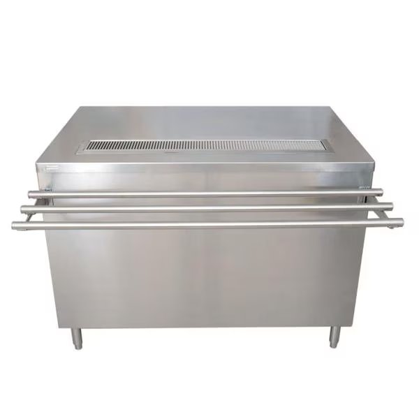 Stainless Steel Self-Serve Counter W/Sliding Doors, Drop Shelf 30X72, Bk Resources, Mfr#: US-3072S-S