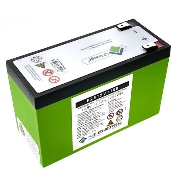 12V 11Ah K2B12V11EB Lithium Iron Phosphate Battery with BMS, K2 Energy, Mfr#: K2B12V11EB