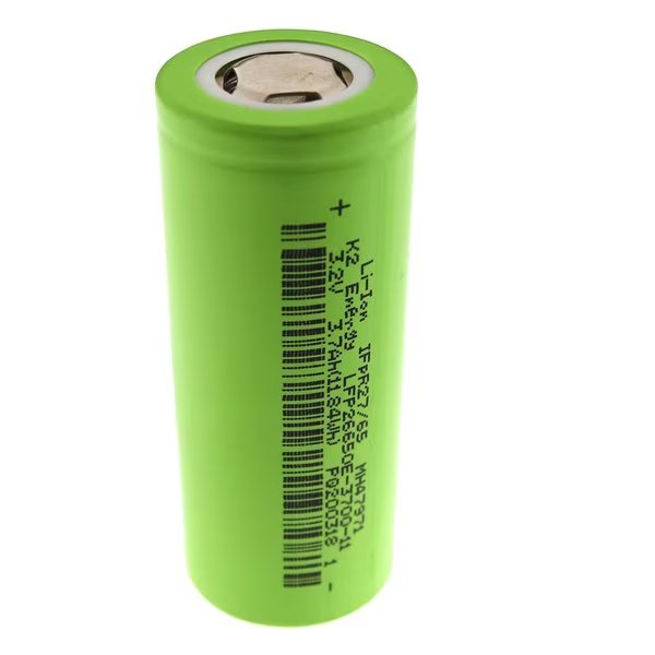 3.2V 3700mAh (11.84Wh) Li-Ion HIGH CAPACITY Rechargeable Battery, K2 Energy, Mfr#: LFP26650E-3700-11