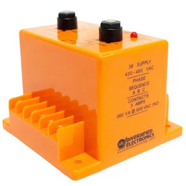 SLJ Series Phase Sequence Under Voltage Monitor, Diversified, Mfr#: SLJ-440-ALE