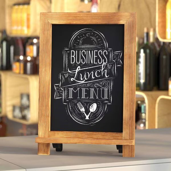 Torched Wood Magnetic Tabletop/Hanging Chalkboard, Flash Furniture, Mfr#: HFKHD-GDIS-CRE8-122315-GG