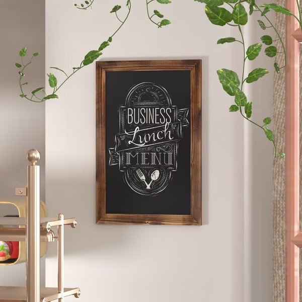 20 x 30 Torched Wood Magnetic Hanging Chalkboard, Flash Furniture, Mfr#: HGWA-GDIS-CRE8-462315-GG