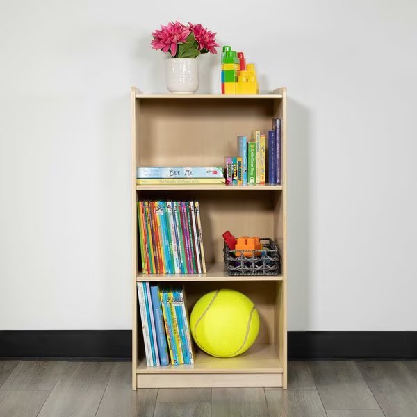 Wooden 3 Section School Classroom Storage Cabinet, Flash Furniture, Mfr#: MK-STRG001-GG
