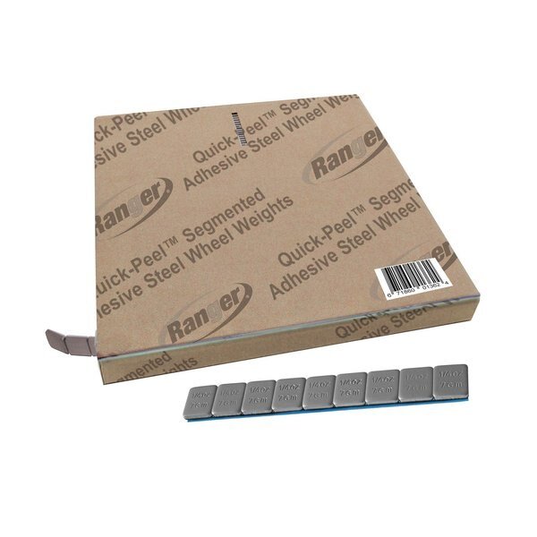 0.25 oz. / 1/2 Wide / Silver Adhesive Steel Wheel Weights / 11 lbs, 700PK, Ranger, Mfr#: 5150220