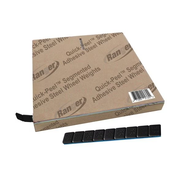 0.25 oz. / 1/2 Wide / Black Adhesive Steel Wheel Weights / 11 lbs, 700PK, Ranger, Mfr#: 5150225