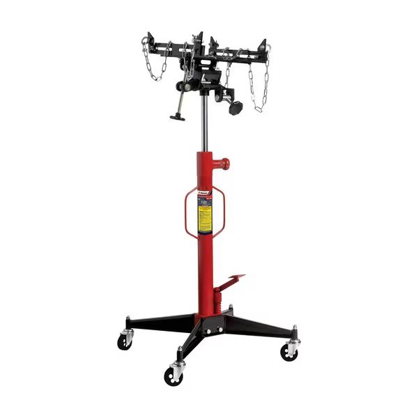 Compact Upright Transmission Jack, Max lift capacity of 1,100 lbs, 24in base, Ranger, Mfr#: RTJ-1100