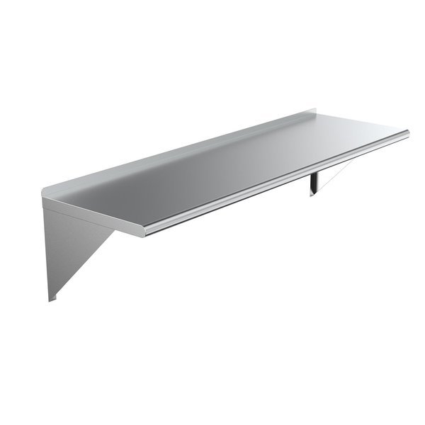 Stainless Steel Wall Shelf, 60 Long X 18 Deep, Amgood, Mfr#: AMG WS-1860