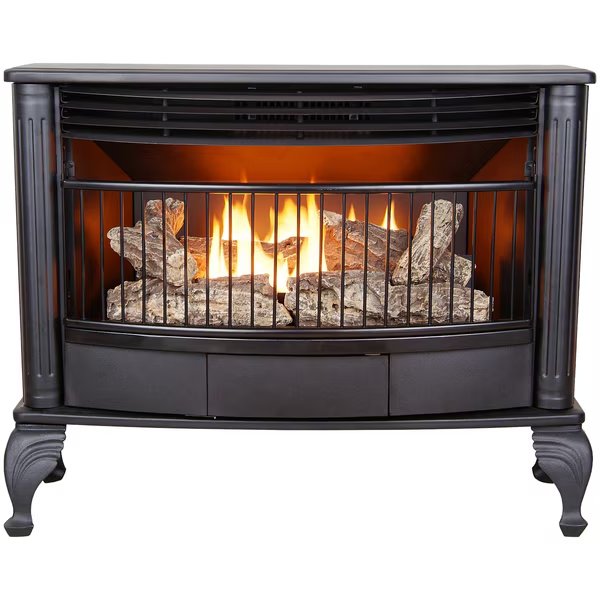 Procom Ventless Dual Fuel Gas Stove - 25,000 Btu, Remote Control Bl, Procom Heating, Mfr#: QNSD250RT