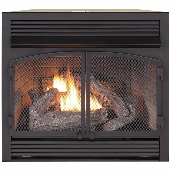 Dual Fuel Ventless Gas Fireplace Insert - 32,000 Btu, Remote Control, Duluth Forge, Mfr#: FDF400RT-ZC