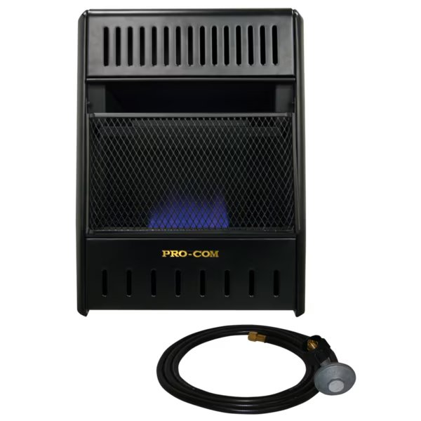 Liquid Propane Ventless Ice House Heater - 10,000 Btu, T-Stat Co, Procom, Mfr#: ML100TBAHR