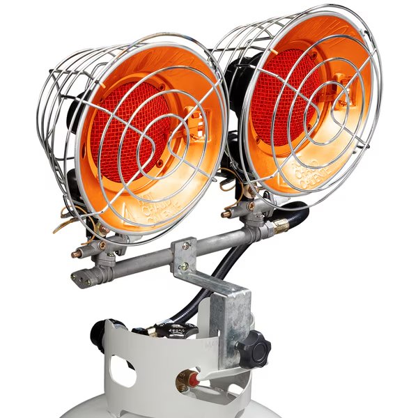Infra-Red Tank Top Propane Heater - Dual Burner, 30,000 Btu - Model#, Avenger, Mfr#: FBDTP30