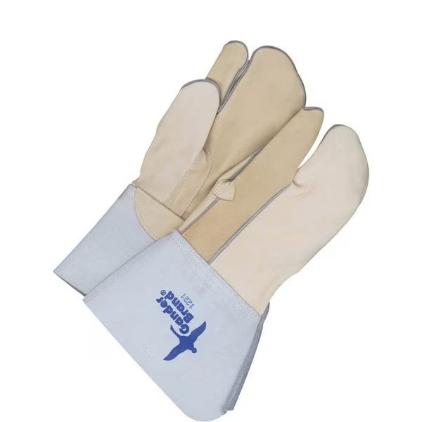 Gander Brand Grain Leather Mitt Gauntlet Unlined 1-Finger, Size XL, Bdg, Mfr#: 54-1-1221-12