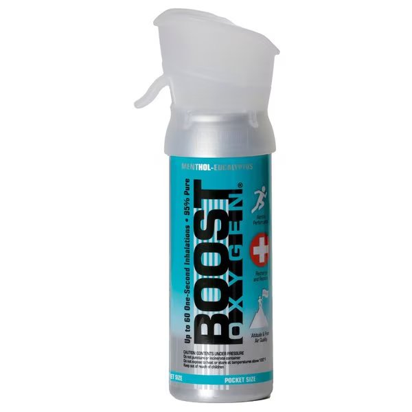 Portable 95% Pure Supplemental Oxygen, 3L, Menthol-Eucalyptus, Boost Oxygen, Mfr#: 303